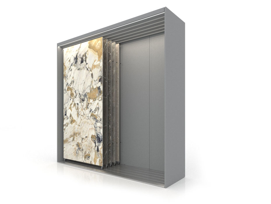 Expositor personalizable para azulejos Módulo 3500_ 5 luz plato dx