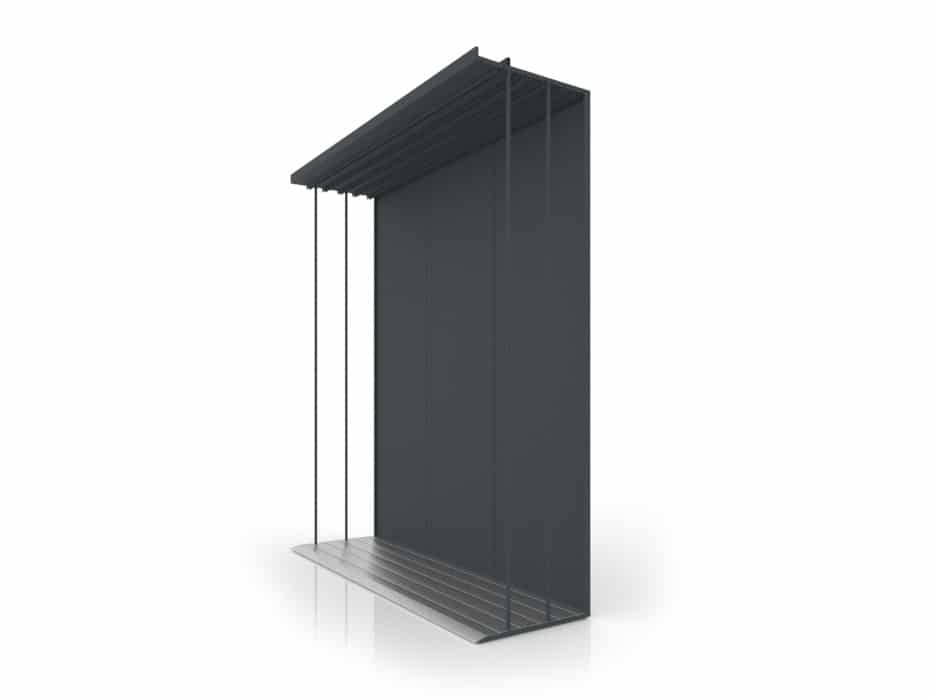 Modulo doble antracita lateral