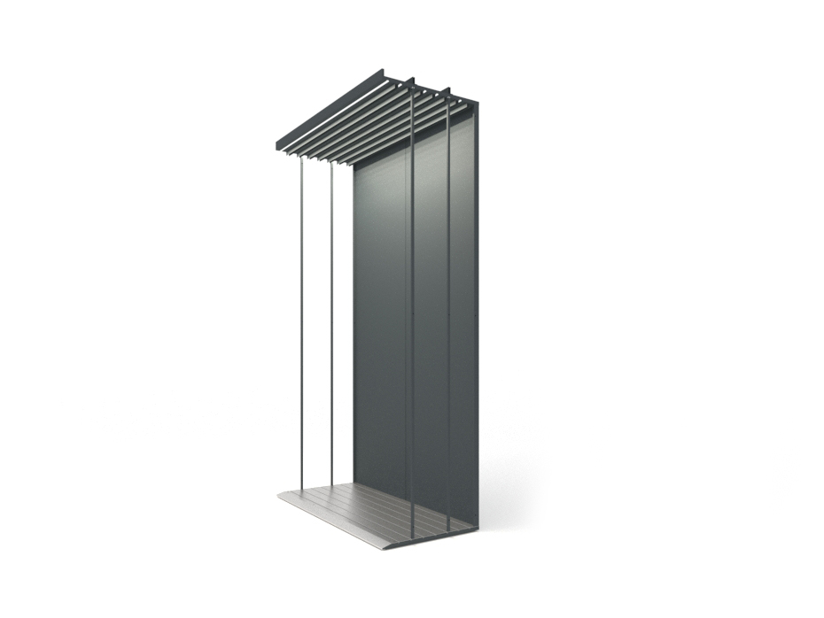 maxi tiles modulo simple 7 carriles antracita lateral luz