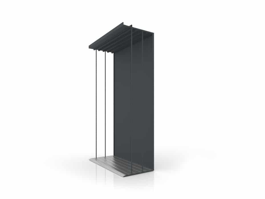 modulo simple antracita lateral