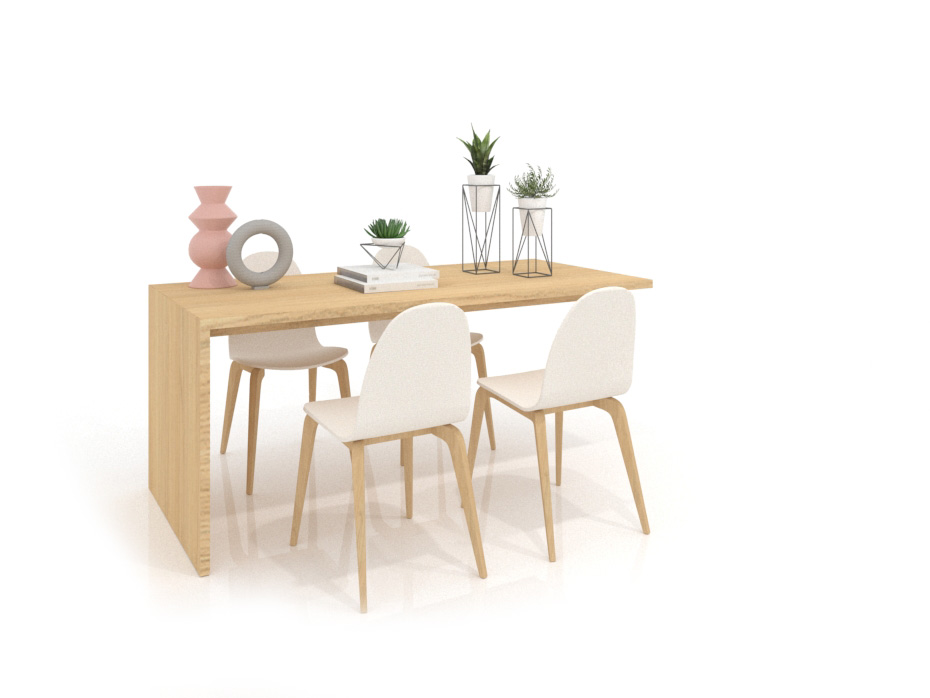 Mesa banco técnico para baldosas madera vicenza 4 lateral