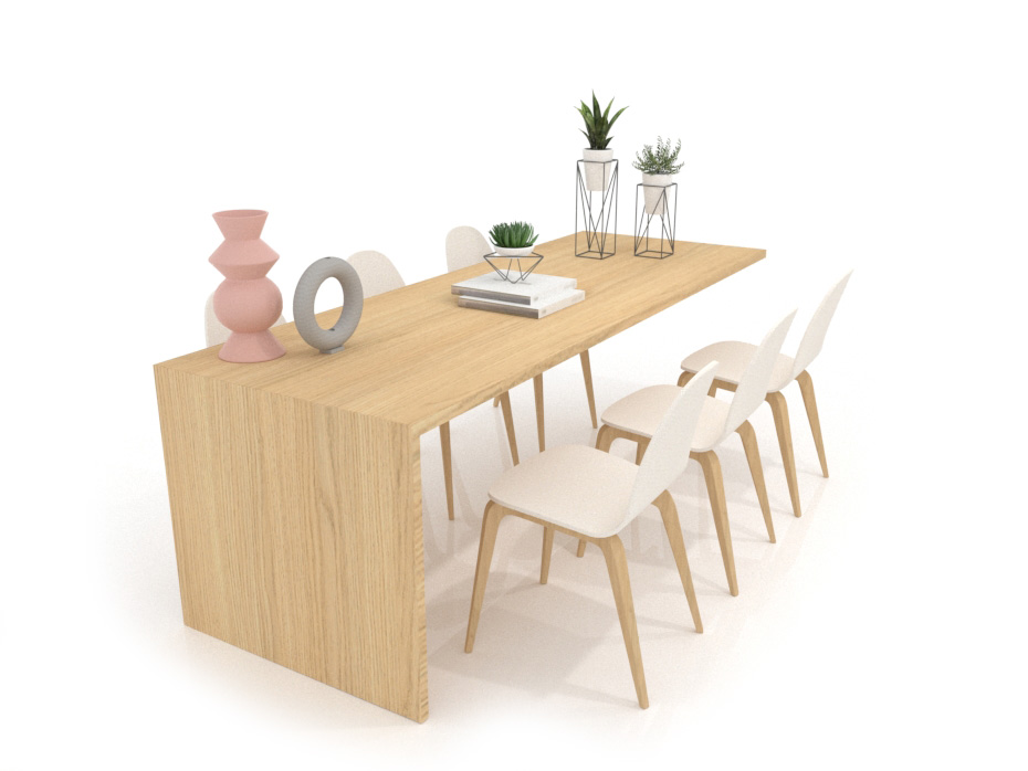Mesa banco técnico para baldosas madera vicenza 6 aerea