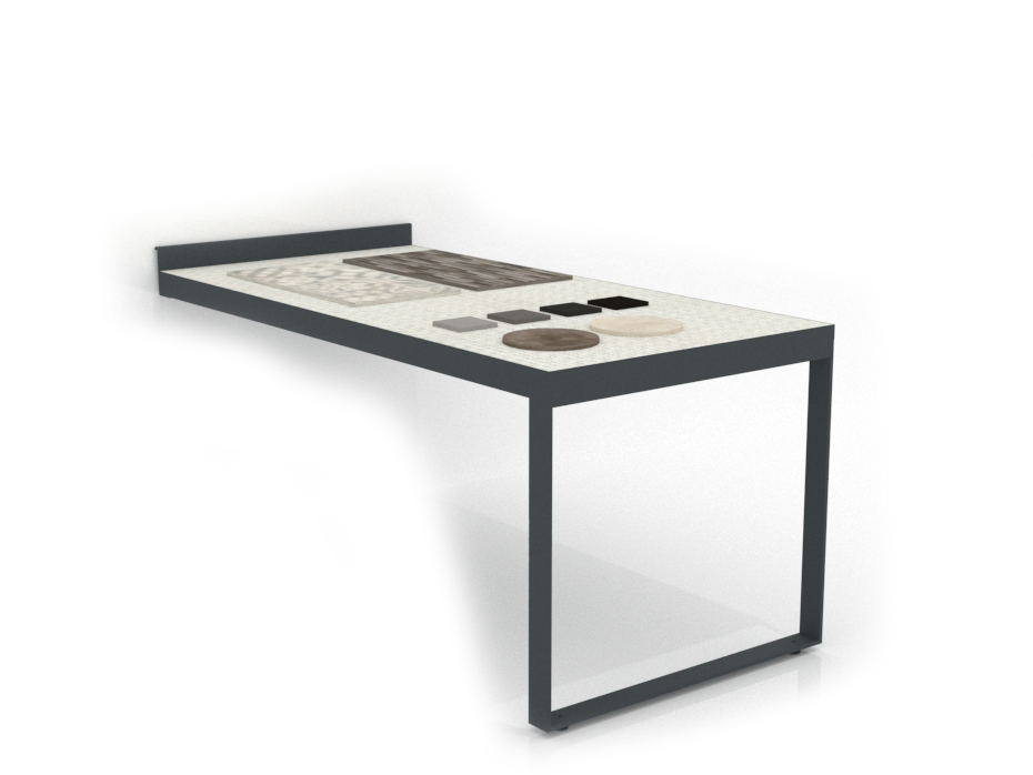 Mesa frontal bolon antracita