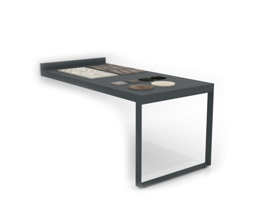 Mesa frontal antracita