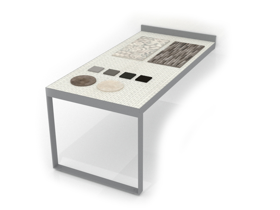 Mesa frontal aerea plata