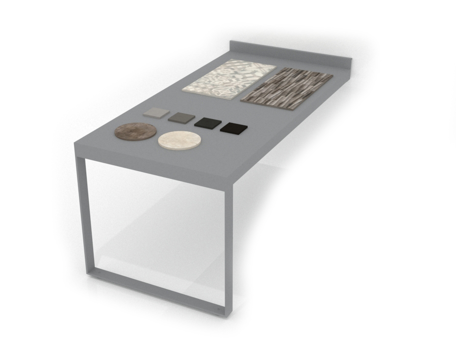 ceramic tile display boards Table silver dx