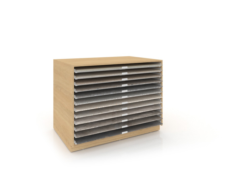 Módulo del banco técnico de trabajo MH Loose madera vicenza 120x60 cerrado