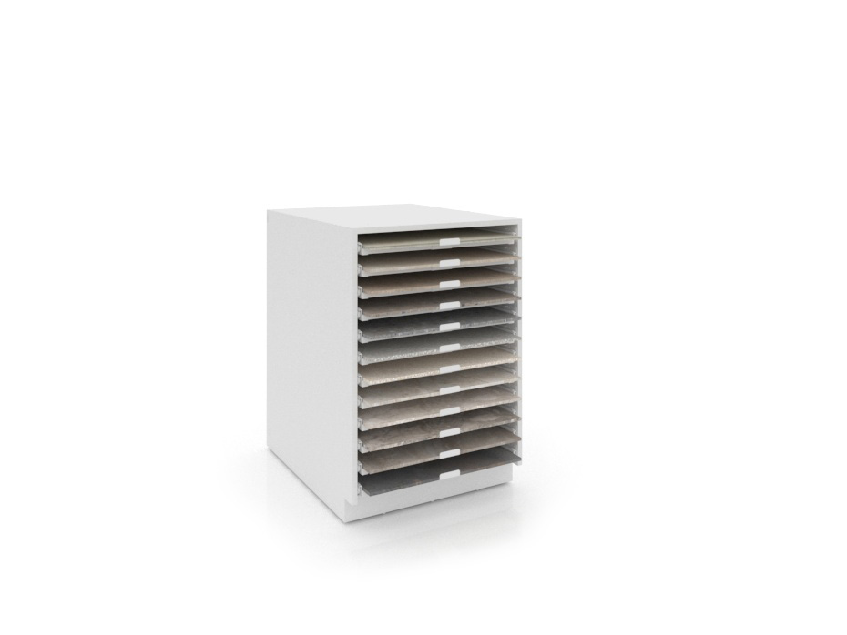 Módulo del banco técnico de trabajo MH Loose blanco 60x60 cerrado