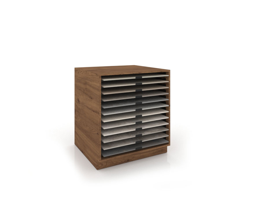 Módulo del banco técnico de trabajo MH Loose madera old oak 80x80 cerrado
