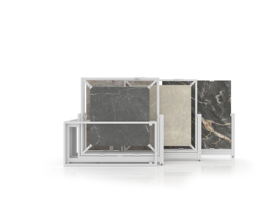 Mobiliario comercial de azulejos Nebraska Multisize 10 blanco frontal