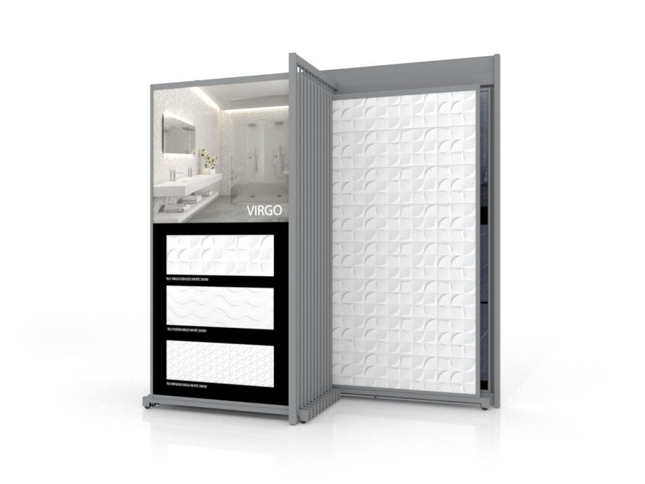Expositor de azulejos Open XL 12+2 Plata