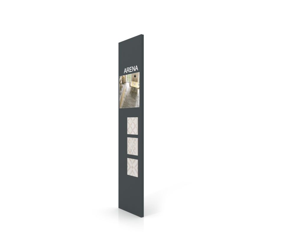 Exponer azulejos con Panel de comunicación 2400 antracita sx