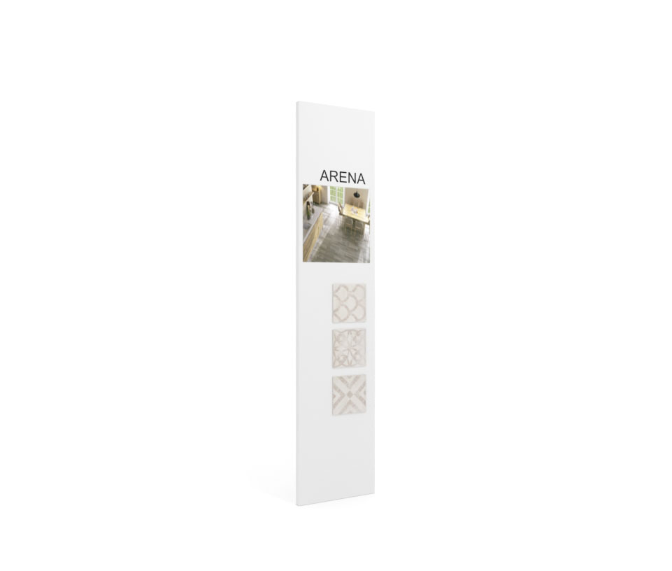Exponer azulejos con Panel de comunicación 2400 blanco frontal