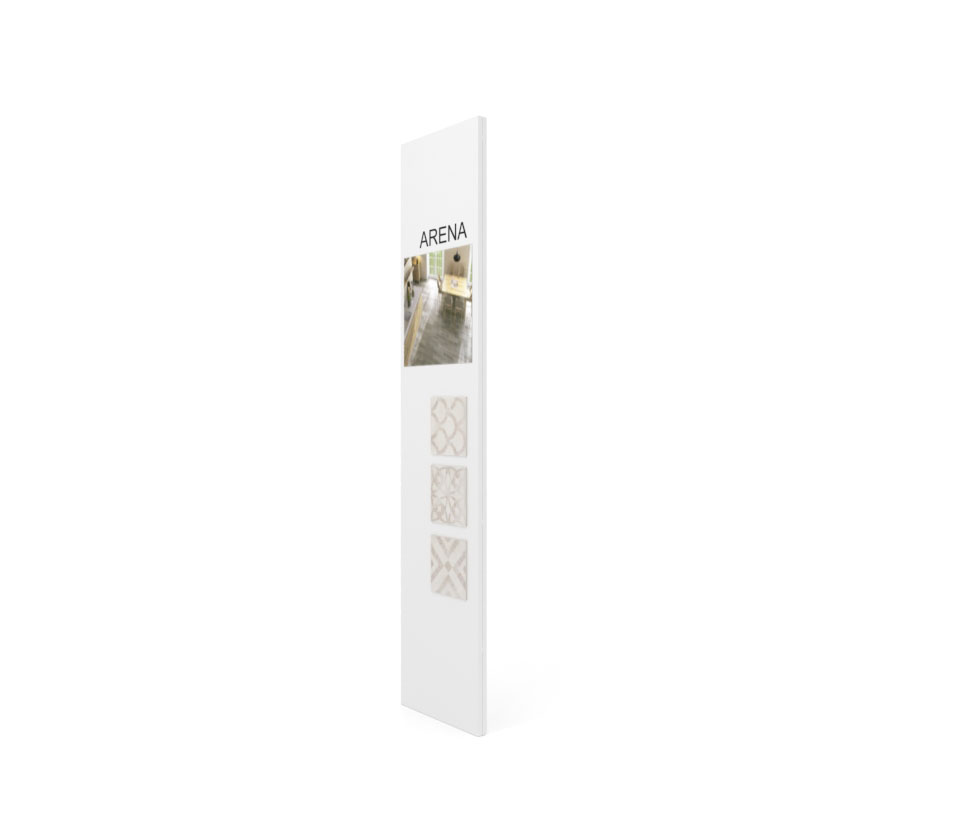 Exponer azulejos con Panel de comunicación 2400 blanco lateral