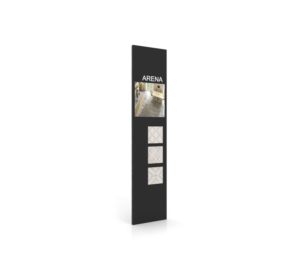 Exponer azulejos con Panel de comunicación 2400 negro lateral