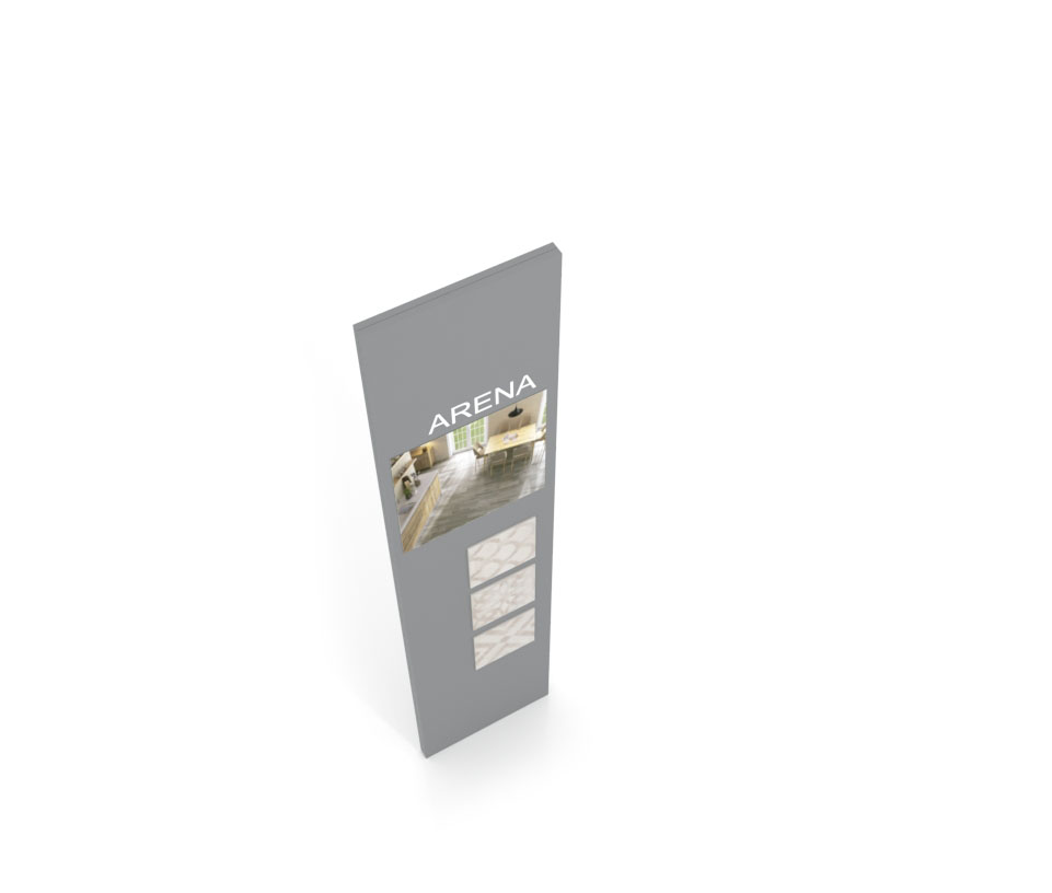 Exponer azulejos con Panel de comunicación 2400 plata aerea