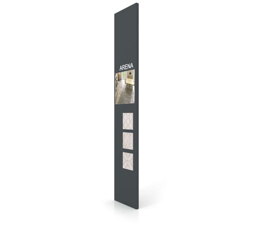 Exponer azulejos con Panel de comunicación 2800 antracita sx