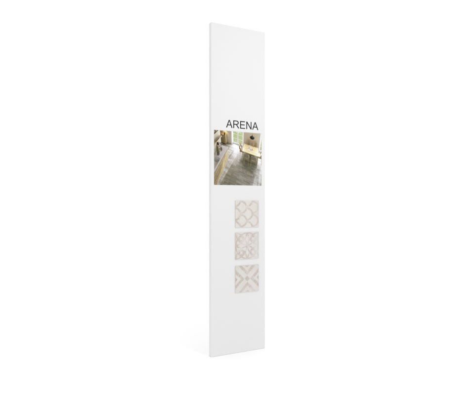 Exponer azulejos con Panel de comunicación 2800 blanco lateral