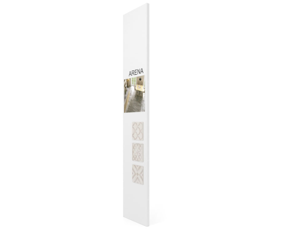 Exponer azulejos con Panel de comunicación 2800 blanco sx