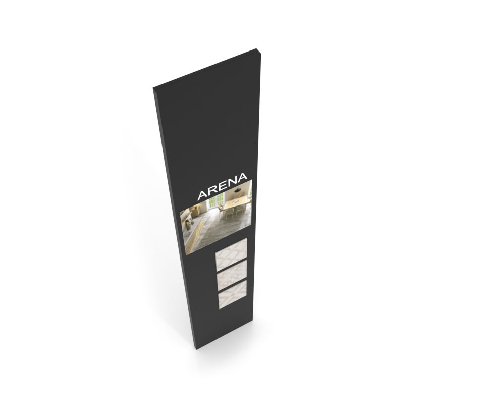 Exponer azulejos con Panel de comunicación 2800 negro aerea