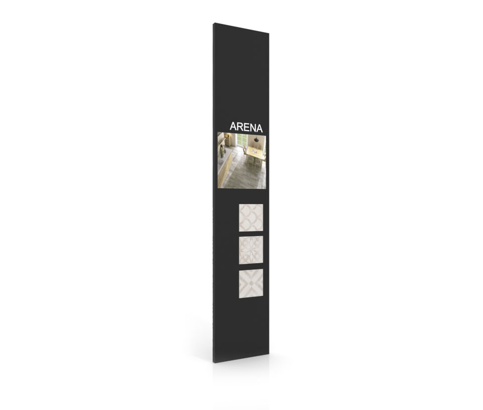 Exponer azulejos con Panel de comunicación 2800 negro lateral