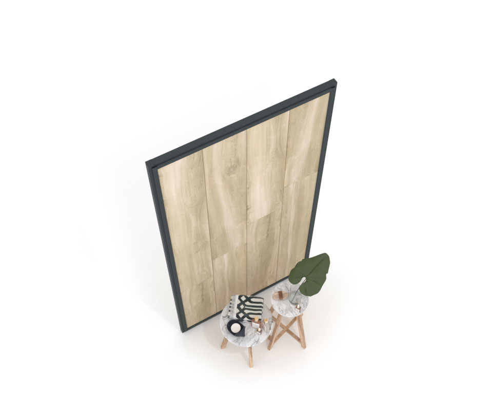 Panel para exponer azulejos Panel intercambiable 2400 h antracita aerea