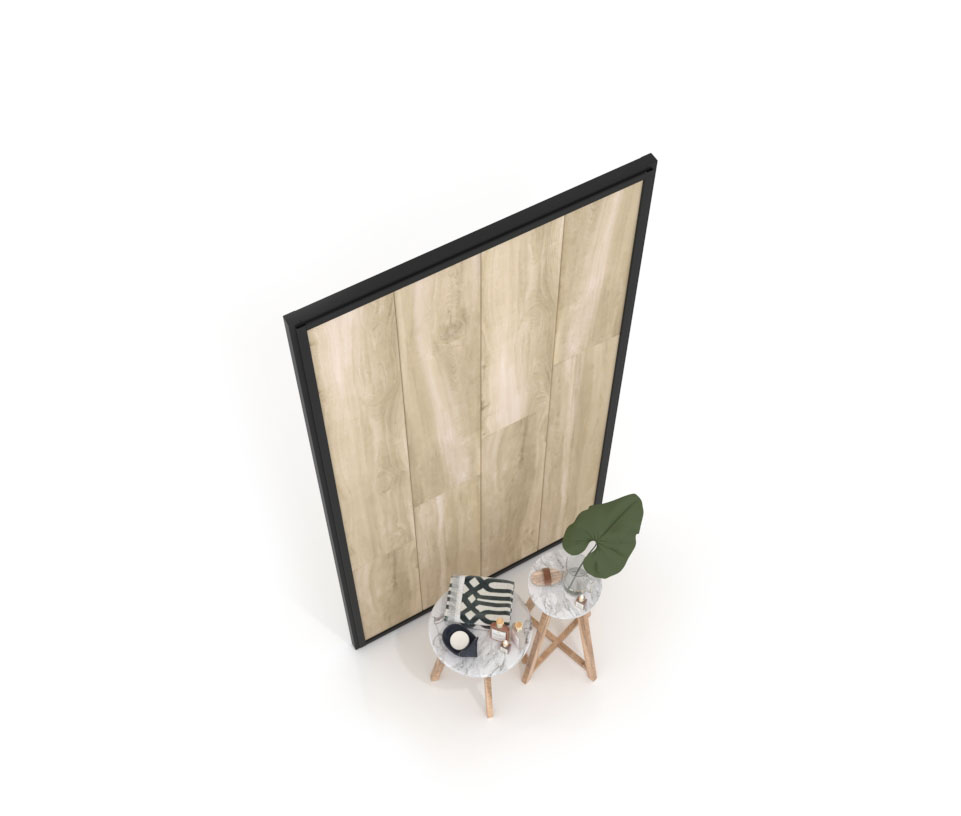 Panel para exponer azulejos Panel intercambiable 2400 h negro aerea