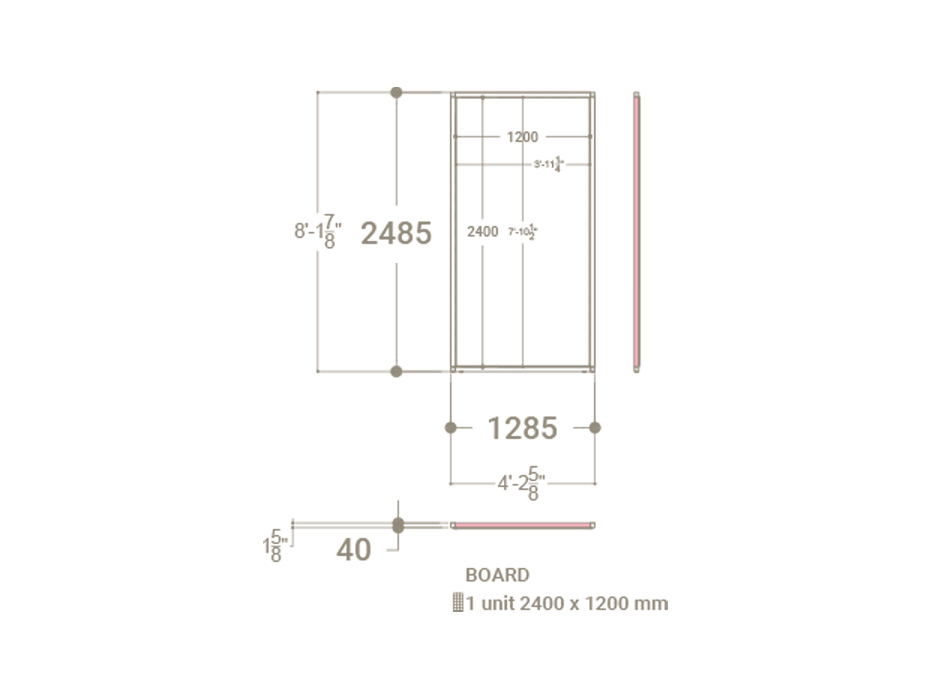 Panel para exponer azulejos Panel intercambiable 2400 h blanco plano