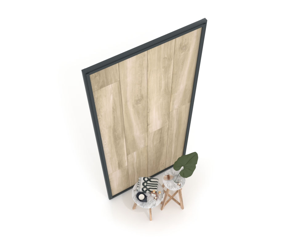Panel para exponer azulejos Panel intercambiable 2800 h antracita aerea