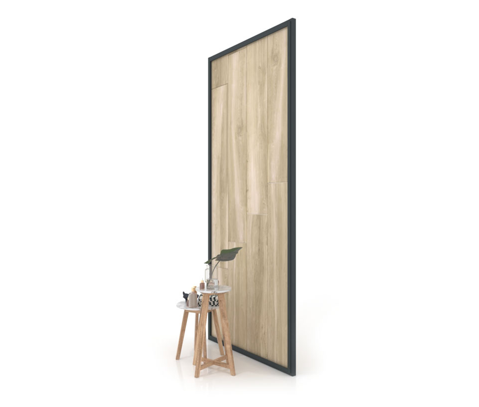 Panel para exponer azulejos Panel intercambiable 2800 h antracita lateral