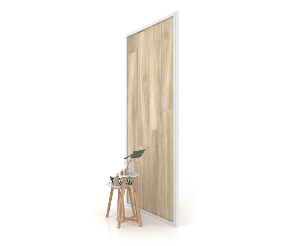Panel para exponer azulejos Panel intercambiable 2800 h blanco lateral