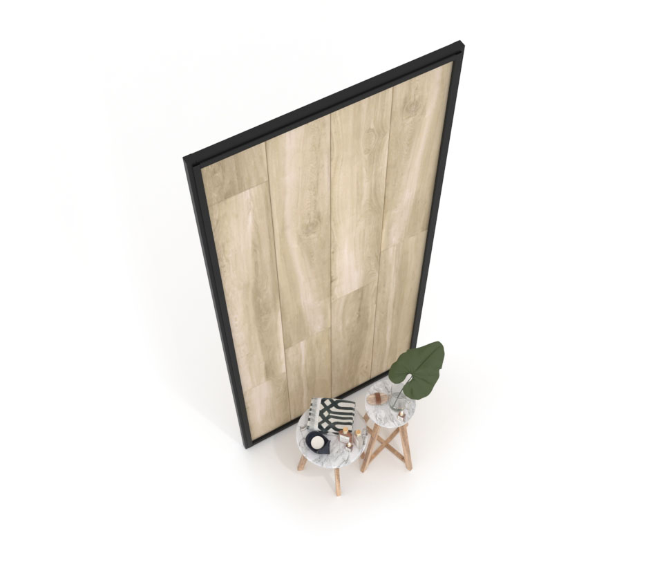 Panel para exponer azulejos Panel intercambiable 2800 h negro aerea