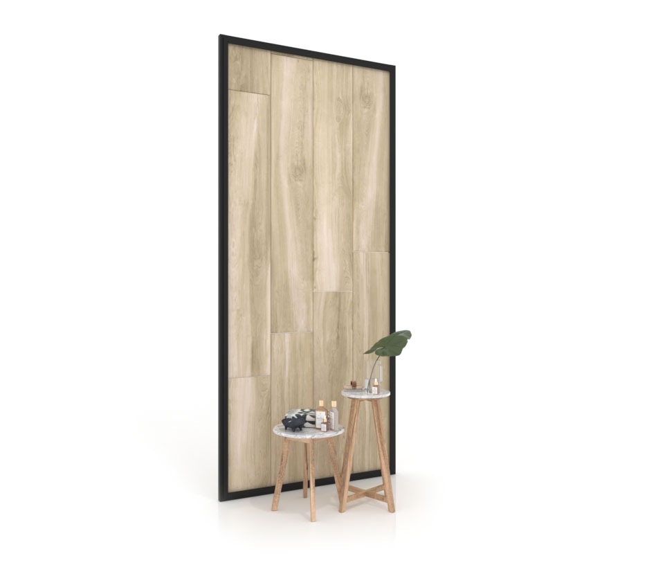 Panel para exponer azulejos Panel intercambiable 2800 h negro frontal
