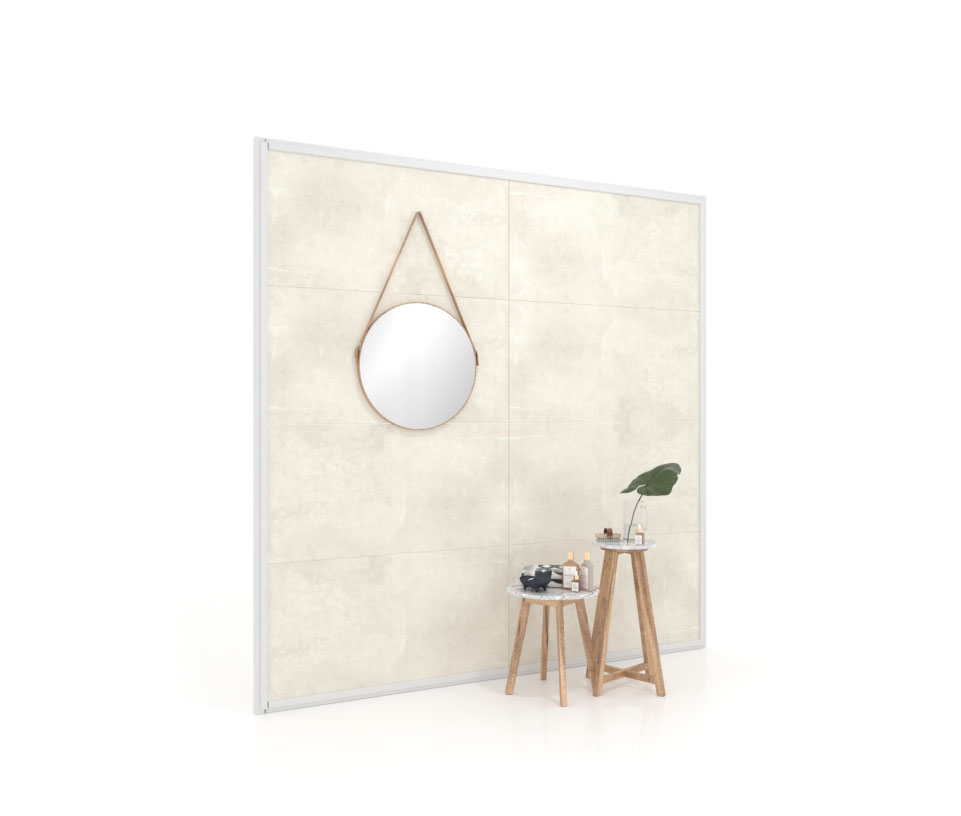 Expositor de azulejos Panel intercambiable 240 2400h blanco