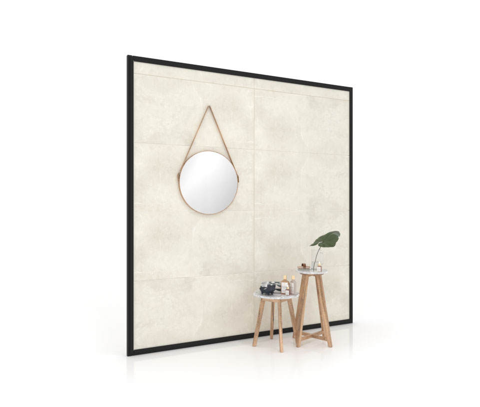 Expositor de azulejos Panel intercambiable 240 2515h negro