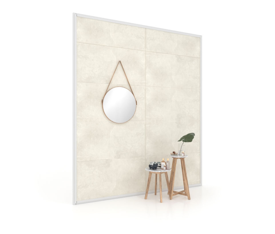 Expositor de azulejos Panel intercambiable 240 2800h blanco