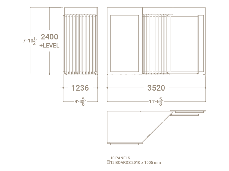 expositor para azulejos Paris dx 2010 10+2 plano