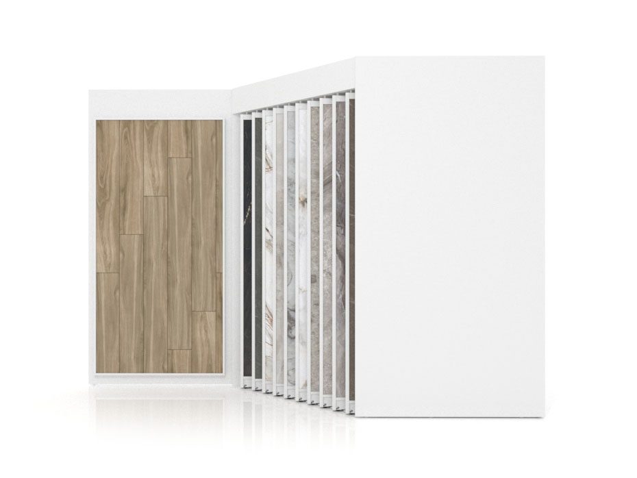 Expositor de cerámica Paris XL 10+1T SX Blanco