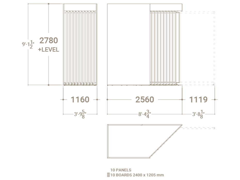 Expositor de cerámica Paris XL 10 DX Plano