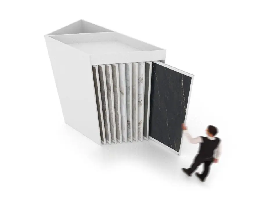 Expositor de cerámica Paris XL 10 DX Blanco