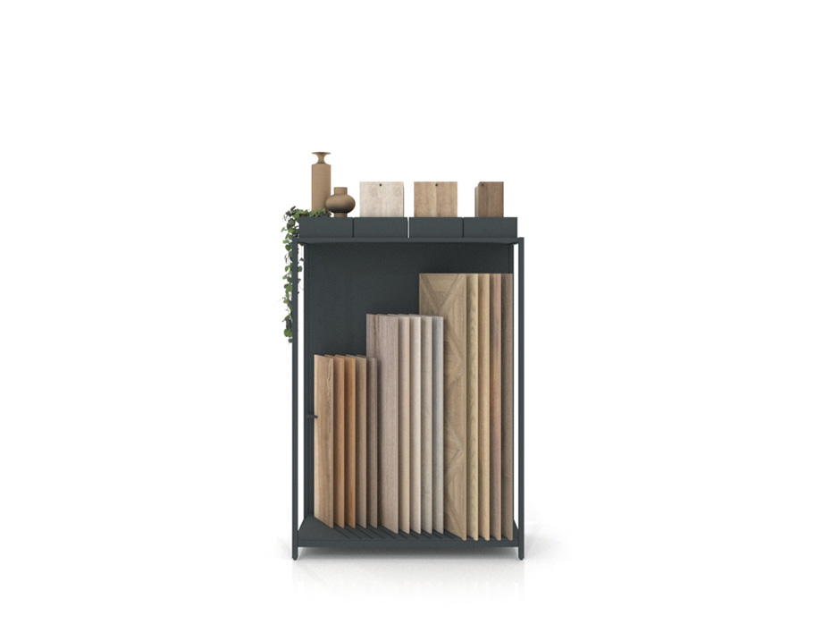 Expositor para parqué Peine Woodlook DX antracita frontal