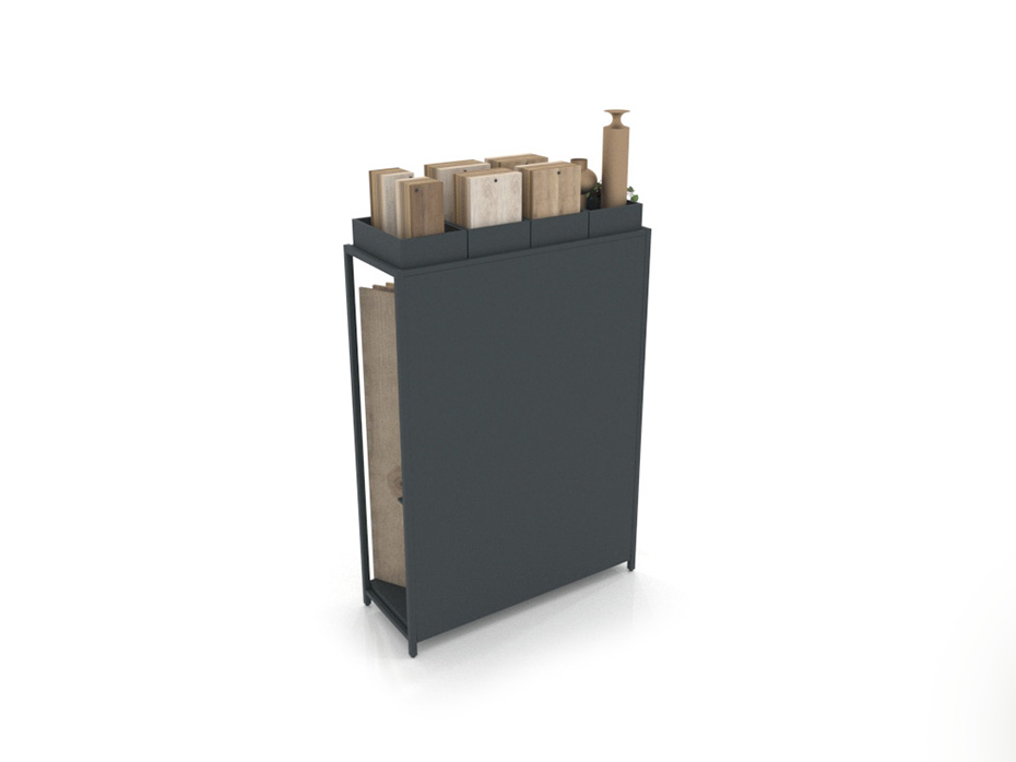 Expositor para parqué Peine Woodlook DX antracita trasera