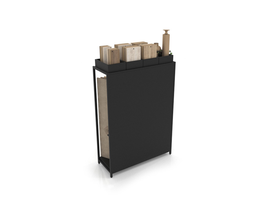 Expositor para parqué Peine Woodlook DX negro trasera