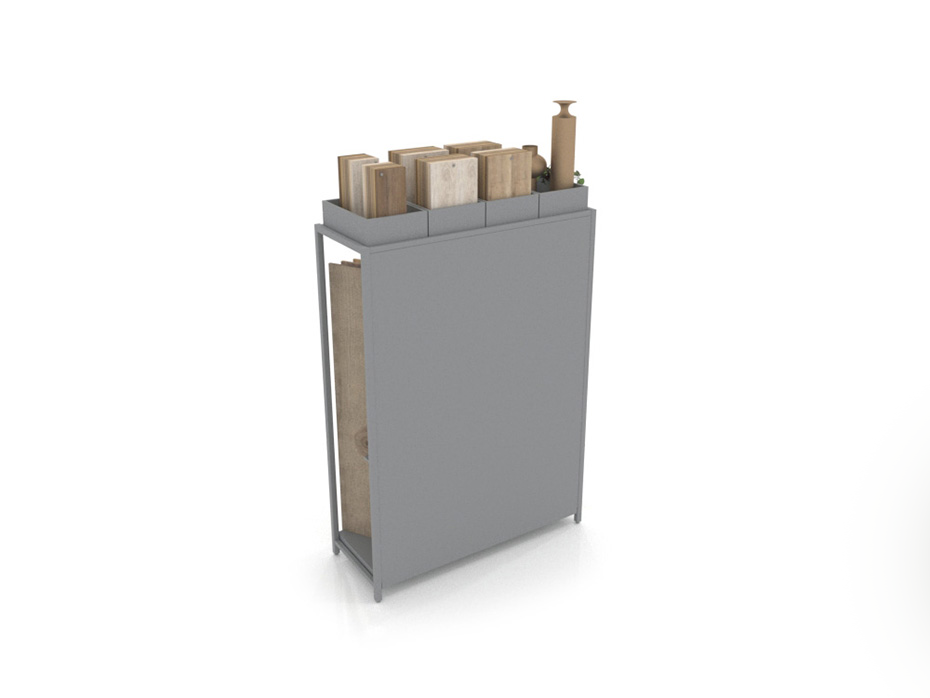 Expositor para parqué Peine Woodlook DX plata trasera