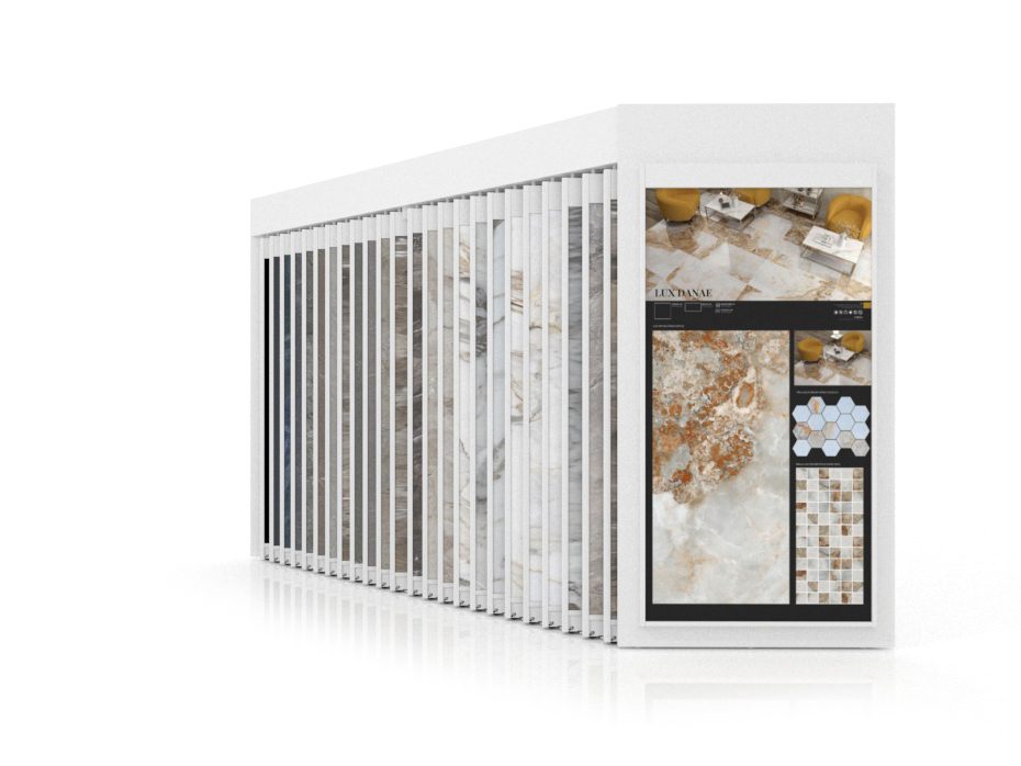 Expositor para cerámica Pisa blanco
