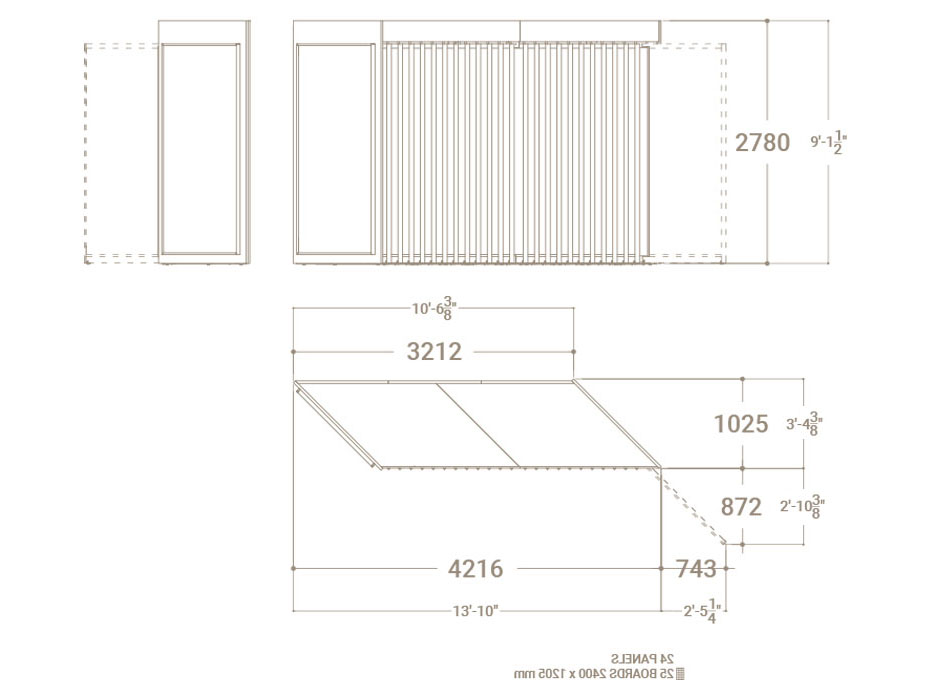 Expositor de azulejos Pisa XL 24+1 DX Plano