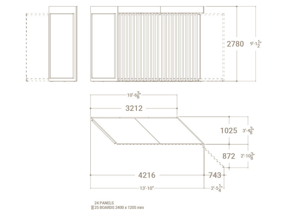 Expositor de azulejos Pisa XL 24+1 DX Plano