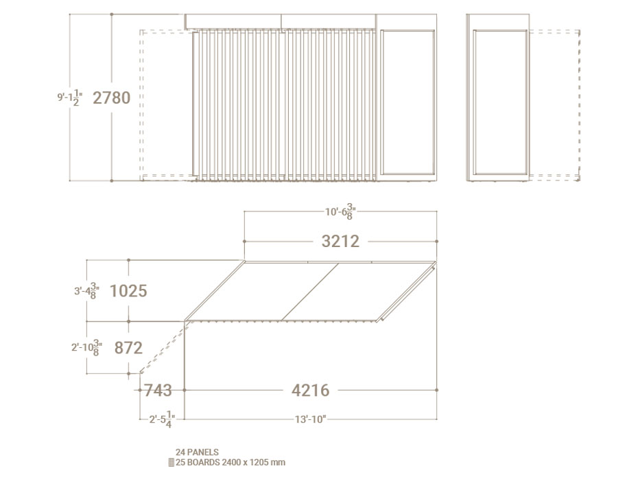 Expositor de azulejos Pisa XL 24+1 SX plano