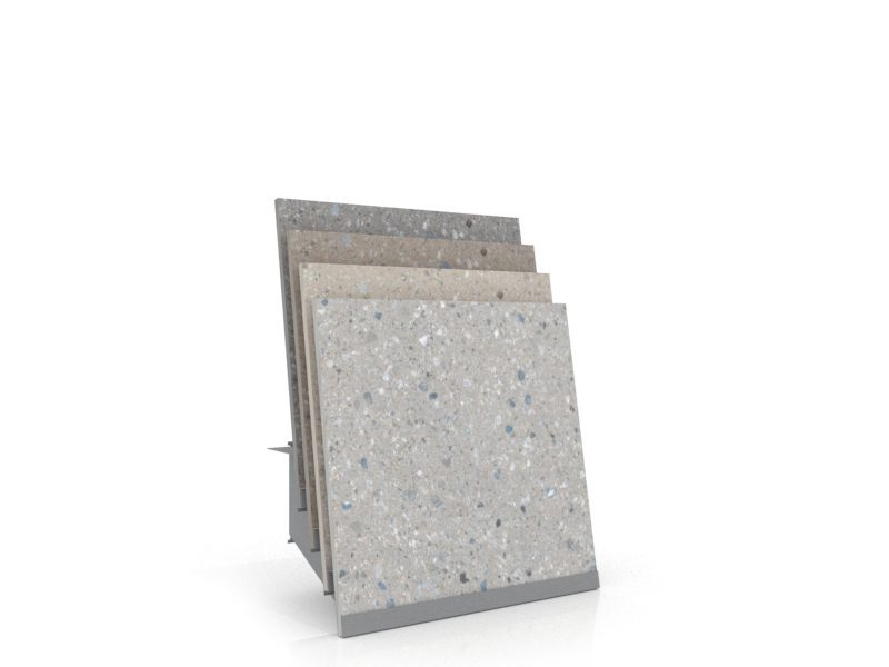 Accesorio expositor de cerámica Rack 1 plata