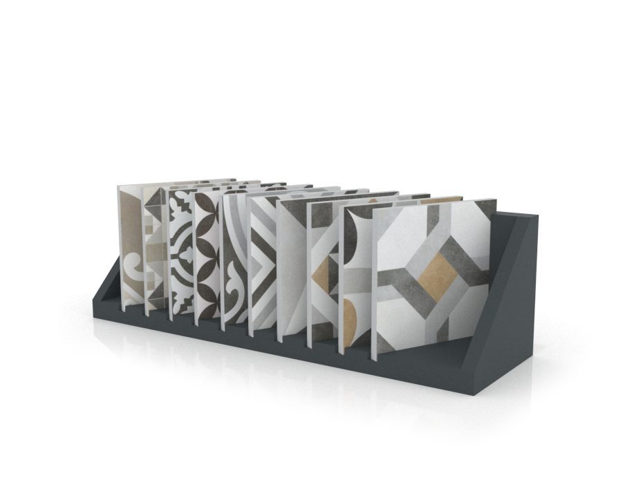 Accesorio expositor de cerámica Rack 3 antracita
